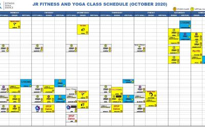 October 2020 Class Schedule