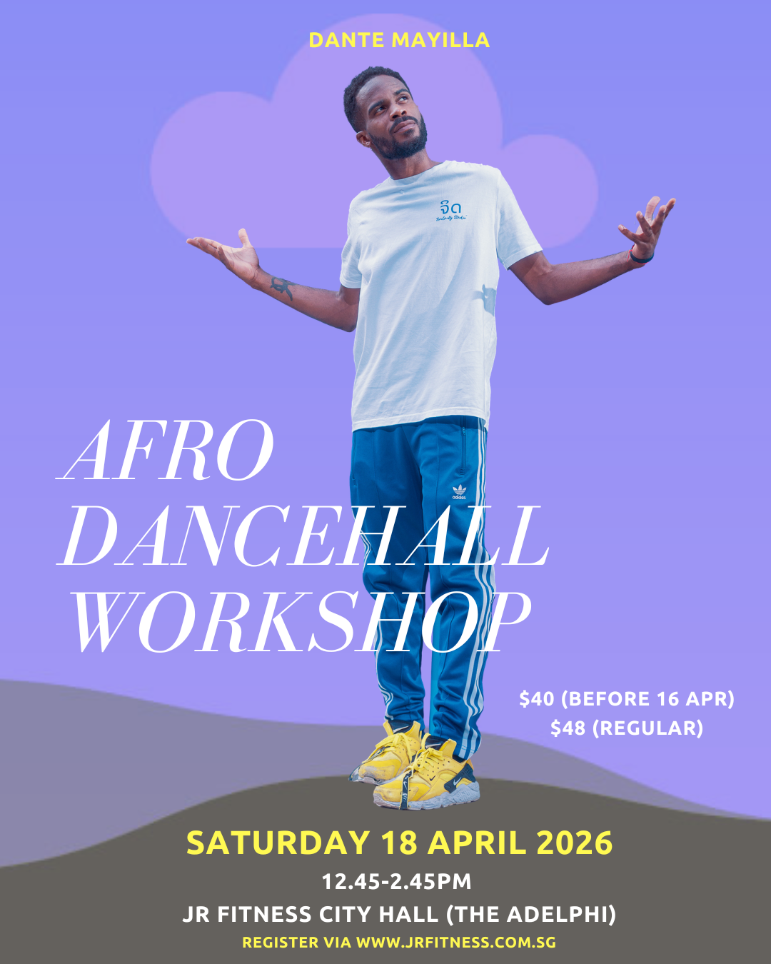 AFRO DANCEHALL WORKSHOP 210 x 297 mm Instagram Post 45 - JR Fitness | Singapore
