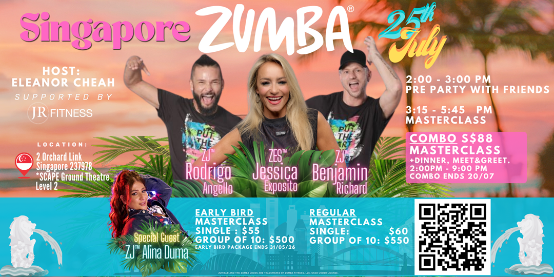 Zumba Masterclass with ZES™ Jessica Exposito, ZJ™ Benjamin Richard, ZJ™ Rodrigo Angello